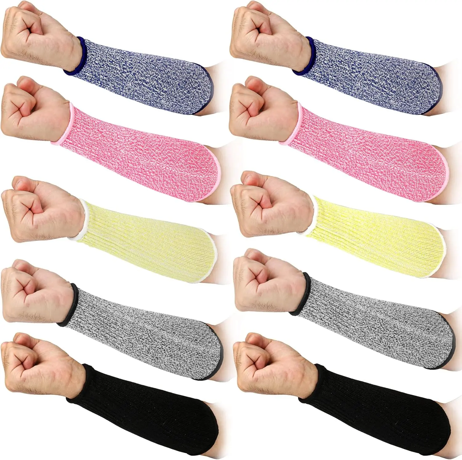 5 Pairs Cut Resistant Arm Sleeves Forearm Protection Level 5 Safety Arm Guard for Men Women 21cm
5 Pairs Cut Resistant Arm Sleeves Forearm Protection Level 5 Safety Arm Guard for Men Women 21cm