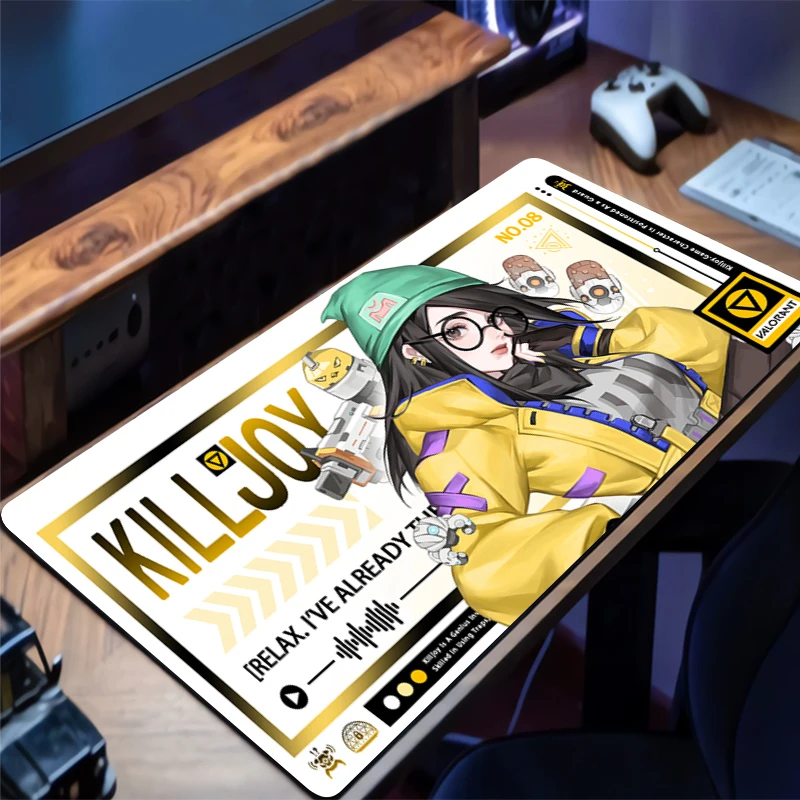 Large Mouse pad V-valorant Killjoy game player keyboard pad non-slip office study desk mat floor mat coaster PC carpet Mousepad
Large Mouse pad V-valorant Killjoy game player keyboard pad non-slip office study desk mat floor mat coaster PC carpet Mousepad