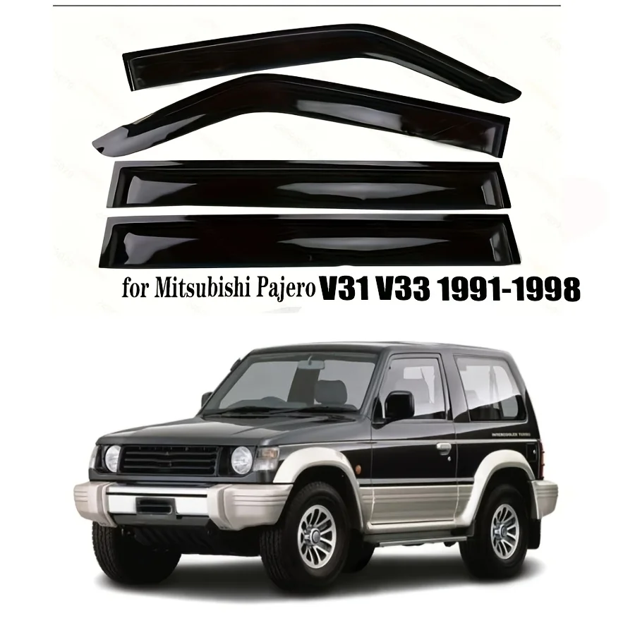Applicable to Pajero V31 V33 1991-1998 window deflectors sun visors rain guards car deflect
Applicable to Pajero V31 V33 1991-1998 window deflectors sun visors rain guards car deflect