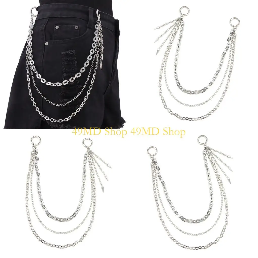 49MD Hip Hop Pants Chain Stylish Link For Dancers Punk 2000s Trend Jean Multi-layer Chain for Edgy Streetwear Looks
49MD Hip Hop Pants Chain Stylish Link For Dancers Punk 2000s Trend Jean Multi-layer Chain for Edgy Streetwear Looks