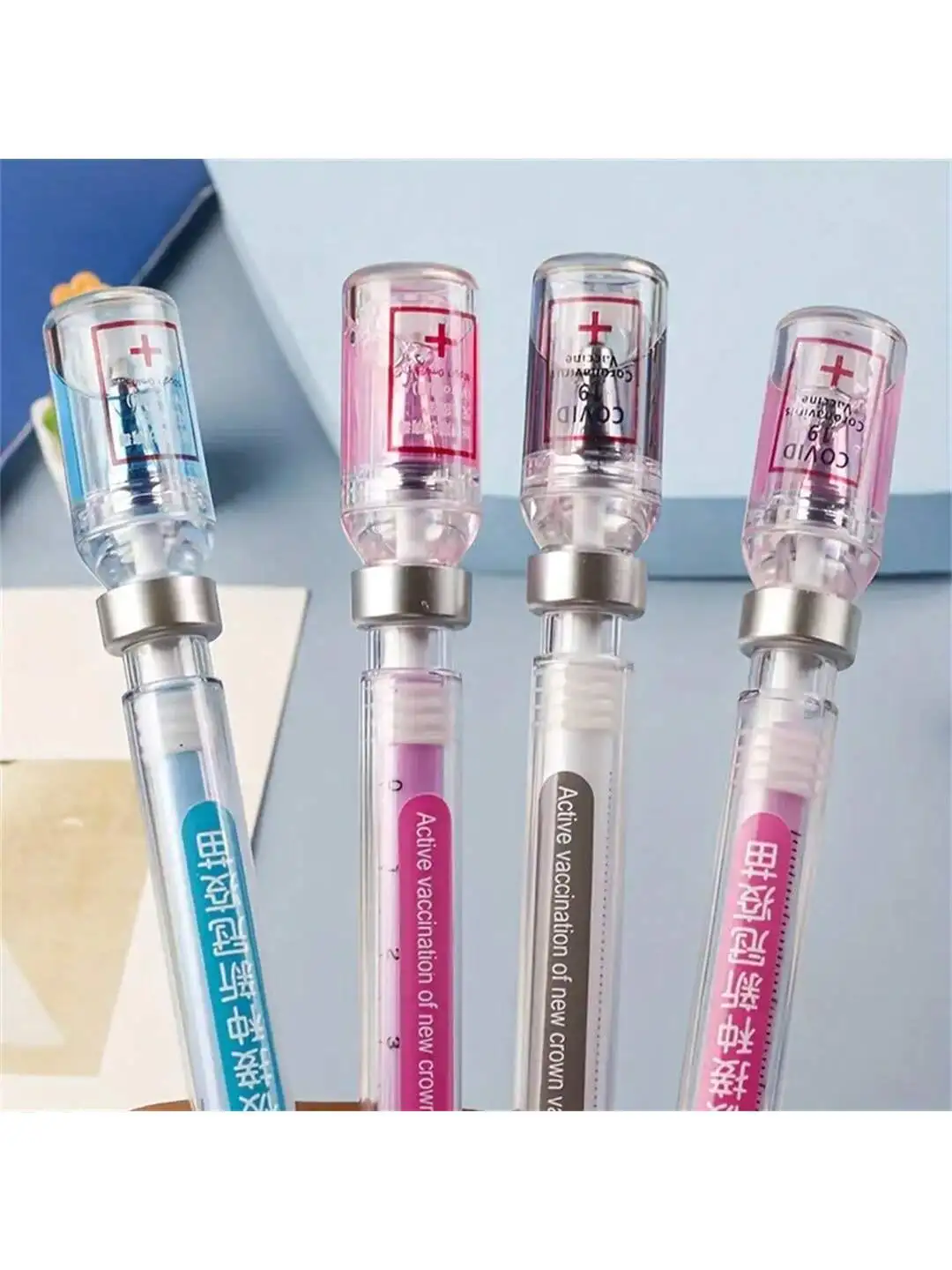 2pcs Creative Needle Vaccine Neutral Pen Water Injection Syringe Shaped Water Pen Decompression Injector Neutral Pen Random
2pcs Creative Needle Vaccine Neutral Pen Water Injection Syringe Shaped Water Pen Decompression Injector Neutral Pen Random