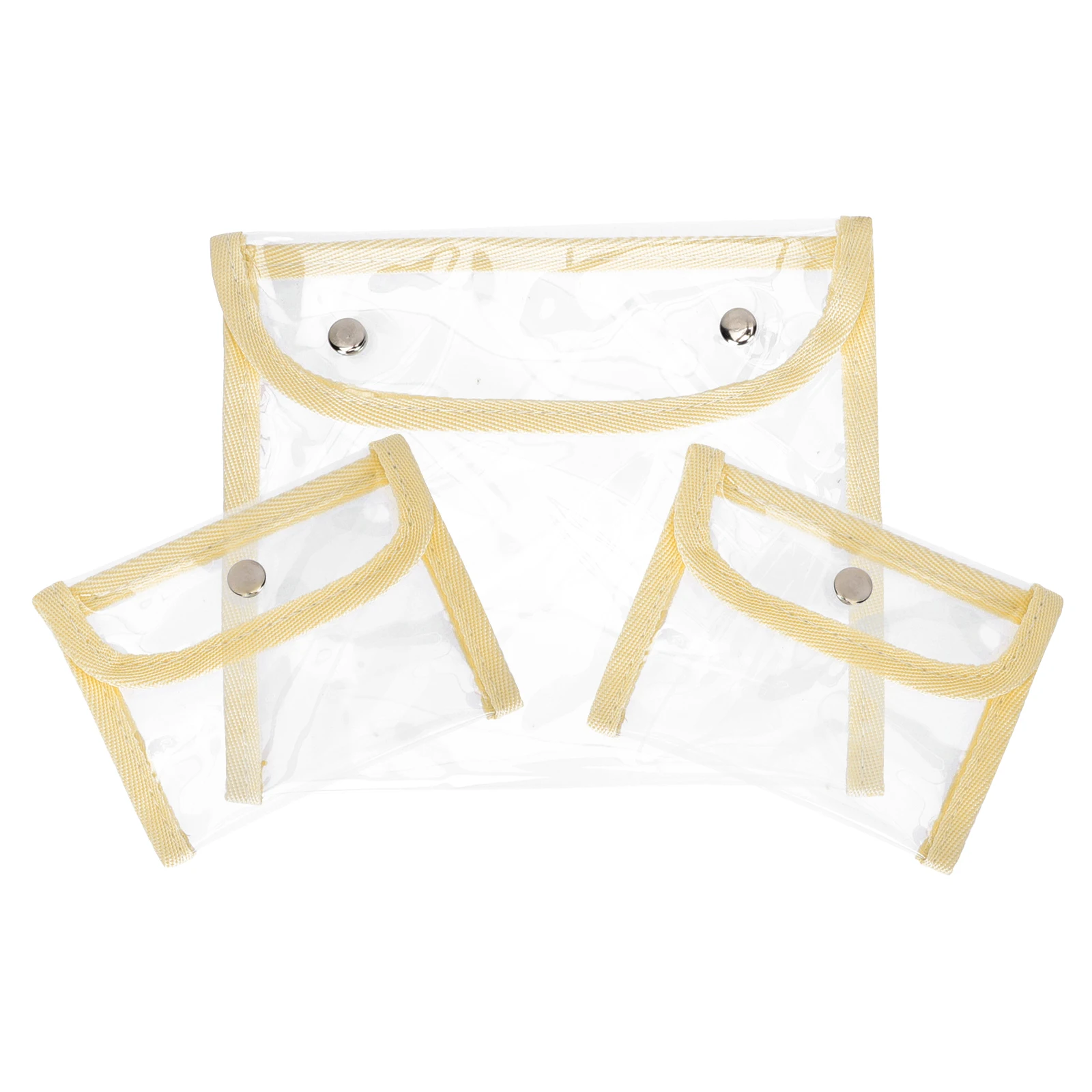 3Pcs PVC Clear Bag for Id Cards Storage Lightweight Portable Organizer Pouch Multi-Purpose Change Wallet File Holder
3Pcs PVC Clear Bag for Id Cards Storage Lightweight Portable Organizer Pouch Multi-Purpose Change Wallet File Holder