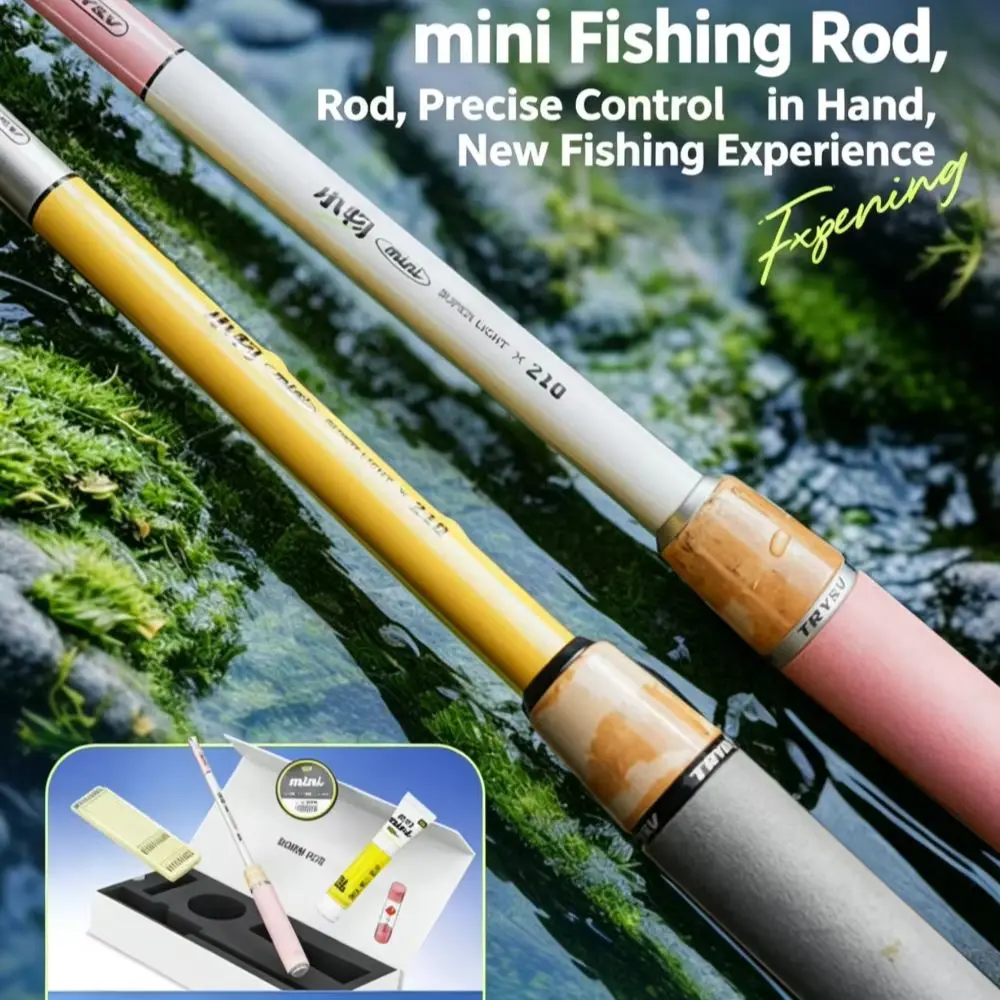 TRY&V MINI Micro Stream Telescopic Full Kit 25cm 32g Multi Purpose Portable Kids Women Beginner Fishing Rod
TRY&V MINI Micro Stream Telescopic Full Kit 25cm 32g Multi Purpose Portable Kids Women Beginner Fishing Rod