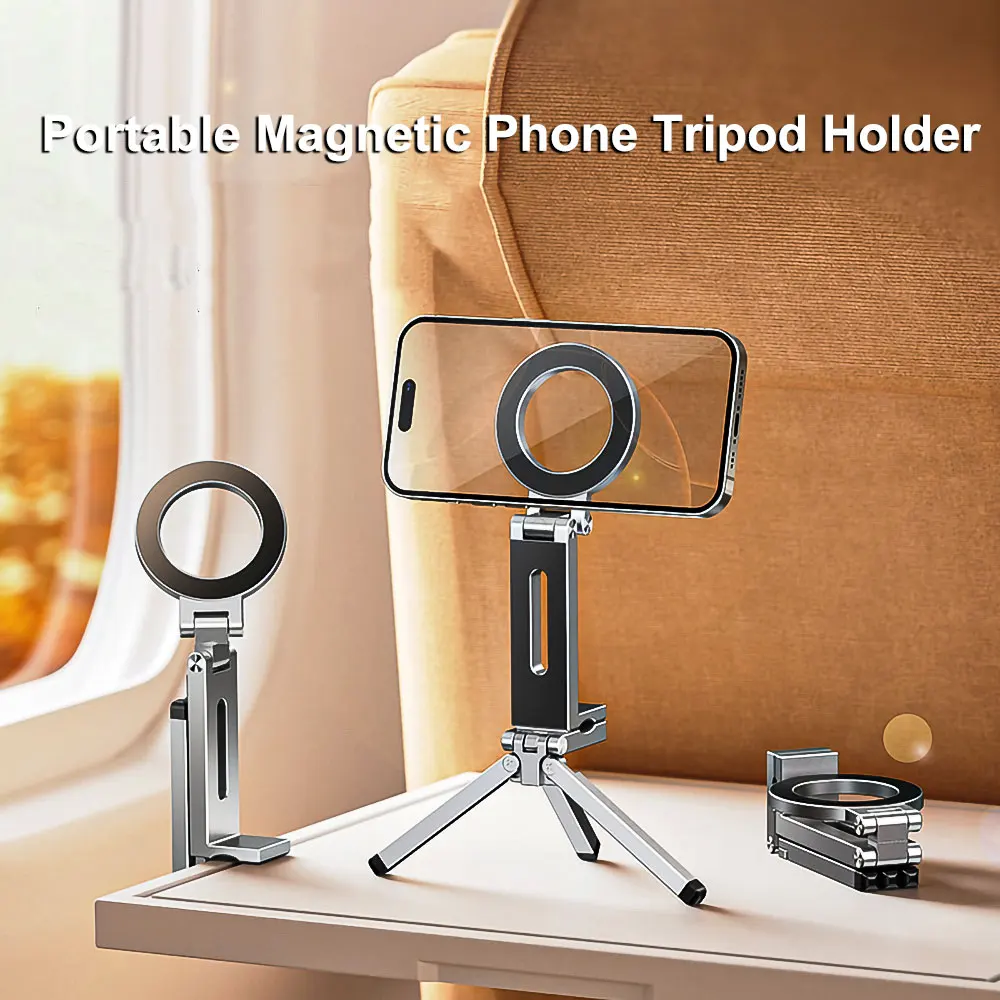 Foldable Magnetic Phone Tripod Holder for iPhone Samsung 17 16 15 14 13 12 S25 S24 S23 S22 Pro Max Ultra Plus Portable Stand
Foldable Magnetic Phone Tripod Holder for iPhone Samsung 17 16 15 14 13 12 S25 S24 S23 S22 Pro Max Ultra Plus Portable Stand