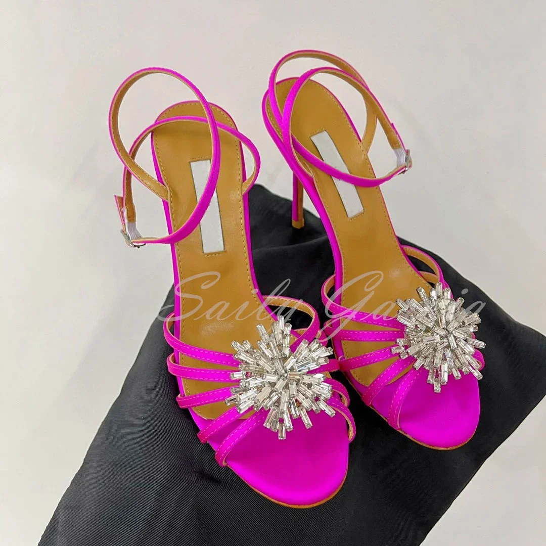 Snowflake Rhinestone High Heel Sandals Women Round Toe Thin Strip Hollowed Out Buckle Strap Sexy Stiletto Pumps
Snowflake Rhinestone High Heel Sandals Women Round Toe Thin Strip Hollowed Out Buckle Strap Sexy Stiletto Pumps