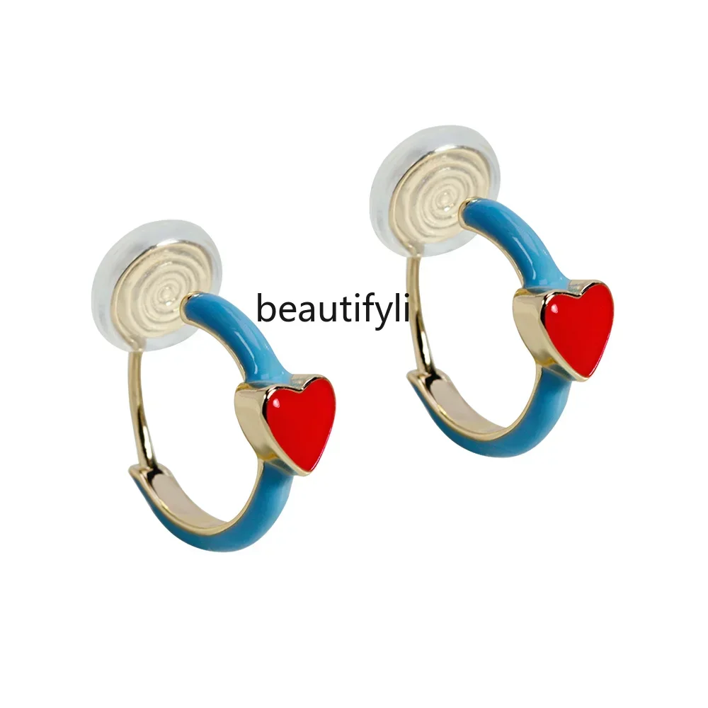 L11 yj Love Blue Маленькое кольцо для ушей без пирсинга Цельный зажим для ушей Простая серебряная игла
L11 yj Love Blue Маленькое кольцо для ушей без пирсинга Цельный зажим для ушей Простая серебряная игла