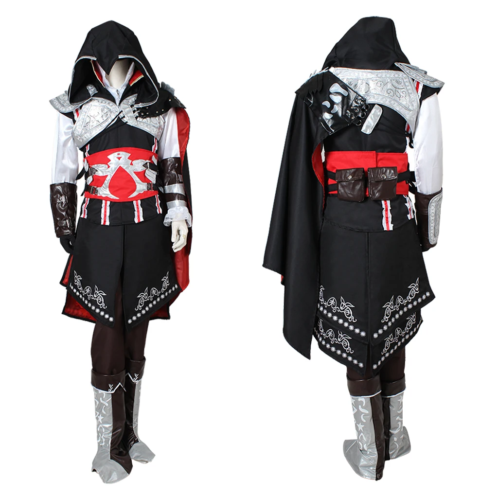 Game Ezio Auditore Cosplay Costume Man's Cloak Vest Shirt Pants Suit Halloween Cos Show Cool Outfit
Game Ezio Auditore Cosplay Costume Man's Cloak Vest Shirt Pants Suit Halloween Cos Show Cool Outfit