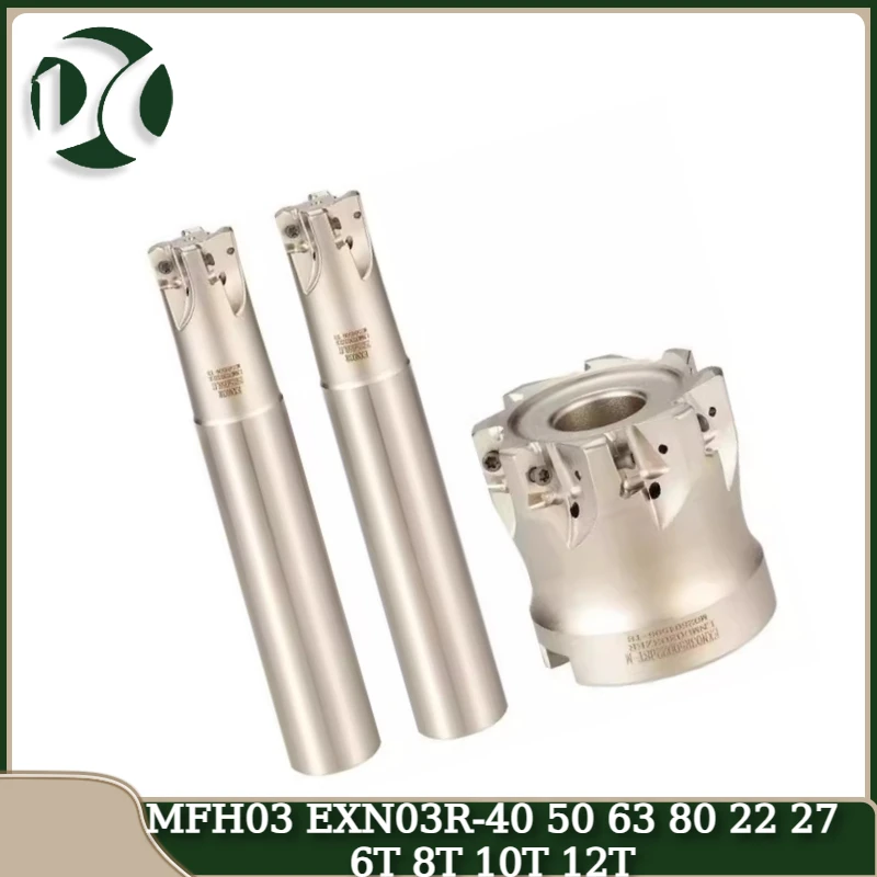 EXN MFH03 EXN03R fast feed 40 50 63 80 22 27 6T 8T 10T 12T milling head EXN03 Fast Feed Milling Cutter CNC Machining Lathe Chuck
EXN MFH03 EXN03R fast feed 40 50 63 80 22 27 6T 8T 10T 12T milling head EXN03 Fast Feed Milling Cutter CNC Machining Lathe Chuck