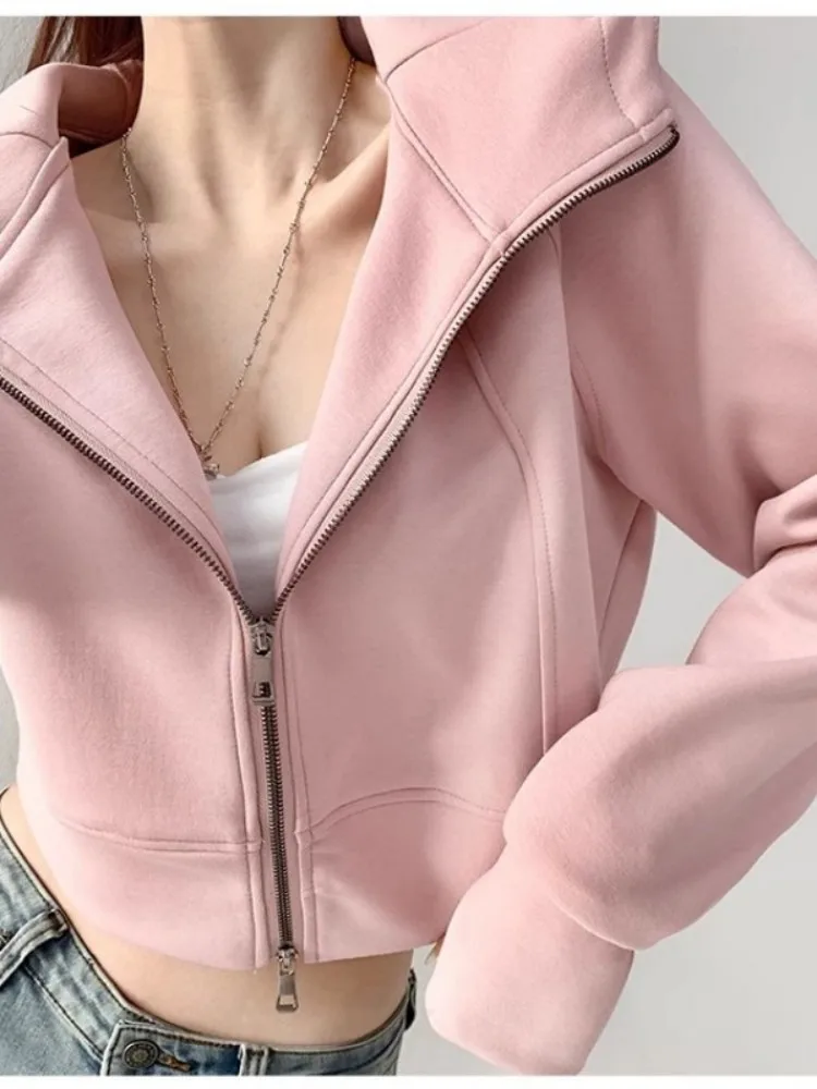Outlets American Spicy Fashionable Sportswear Hoodie Women Open Cardigan Zipper Short Jacket Autumn Korean Style Loose Fit
Outlets American Spicy Fashionable Sportswear Hoodie Women Open Cardigan Zipper Short Jacket Autumn Korean Style Loose Fit