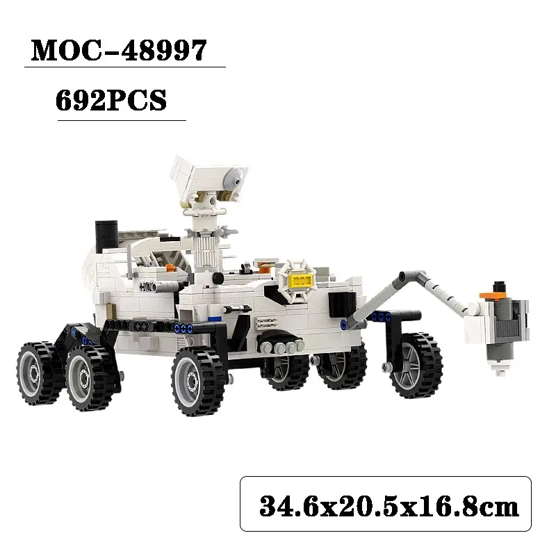 Building Block MOC-48997 Mars Rover Splicing Model 692PCS Adult and Child Puzzle Education Birthday Christmas Toy Ornaments
Building Block MOC-48997 Mars Rover Splicing Model 692PCS Adult and Child Puzzle Education Birthday Christmas Toy Ornaments