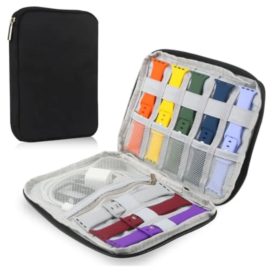 Watch Bands Carrying Case for Watch Bands, Travel Watch Bands Holder Organizer, Portable Watch Straps Storage Bag Fit for Most
Watch Bands Carrying Case for Watch Bands, Travel Watch Bands Holder Organizer, Portable Watch Straps Storage Bag Fit for Most
