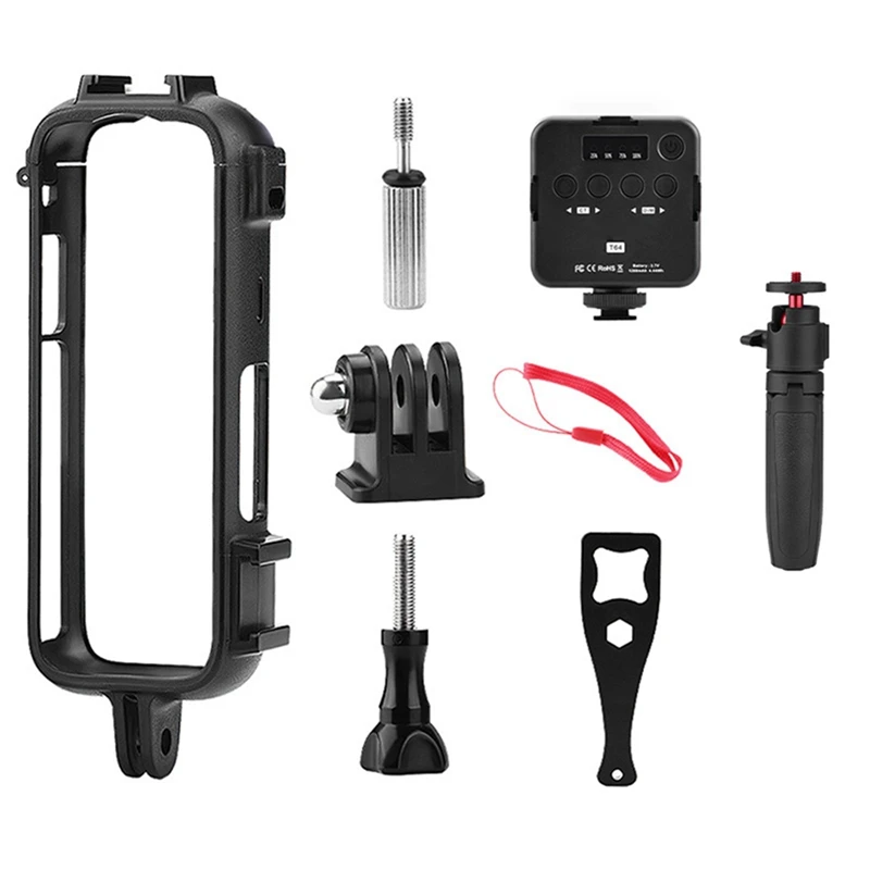 Аксессуары для Insta360 X4, палка для селфи, защитная рамка, заполняющий светильник, штатив, предотвращает падение и снижение удара
Аксессуары для Insta360 X4, палка для селфи, защитная рамка, заполняющий светильник, штатив, предотвращает падение и снижение удара