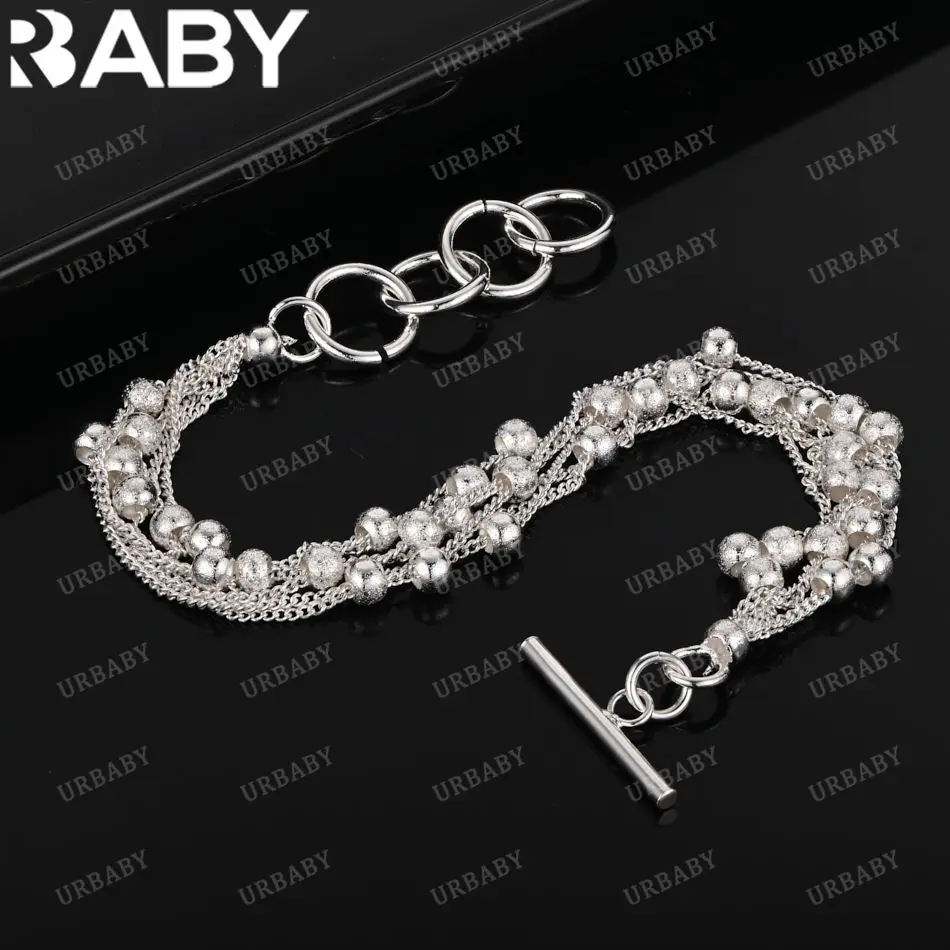 URBABY 925 Sterling Silver Bracelet For Women Fashion Jewelry Party Trend Charm Accessories
URBABY 925 Sterling Silver Bracelet For Women Fashion Jewelry Party Trend Charm Accessories