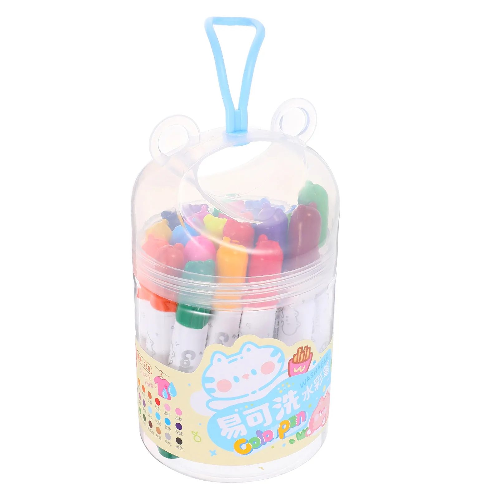 24 шт. моющихся маркеров ярких цветов с мягким наконечником, легко смываемые маркеры для раскрасок, школьные принадлежности для класса
24 шт. моющихся маркеров ярких цветов с мягким наконечником, легко смываемые маркеры для раскрасок, школьные принадлежности для класса