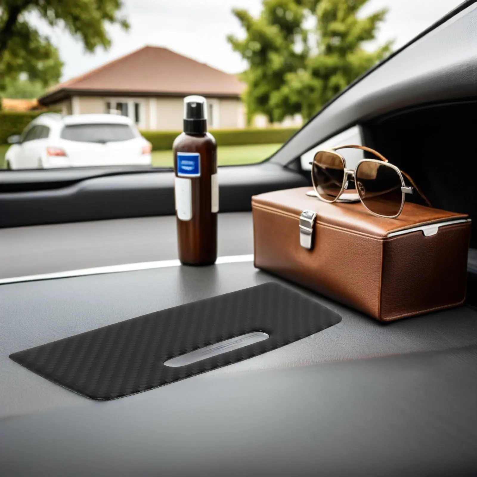 Auto Carbon Fiber Console Cover - Center Storage Box Panel - Interior Organizer Dash Trim Car Center Storage Box Panel
Auto Carbon Fiber Console Cover - Center Storage Box Panel - Interior Organizer Dash Trim Car Center Storage Box Panel