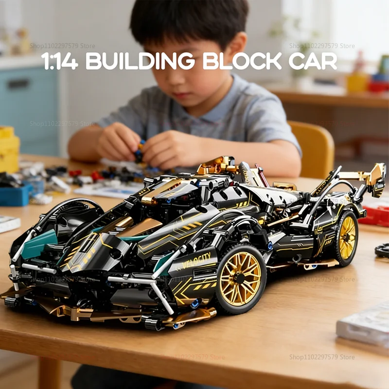 2026 NEW 1:14 Super Racing V12 Building Block Car 1200+PCS Cool Technology Design Optional Power Group Birthday Kids Gifts Toys
2026 NEW 1:14 Super Racing V12 Building Block Car 1200+PCS Cool Technology Design Optional Power Group Birthday Kids Gifts Toys