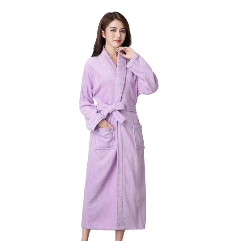 100% Cotton Robe Bath Toweling Terry Robe Soft Bath Robe Winter Bath Robe Casual Home Bathrobe Women Nightrobe Sleepwear Robe xl
100% Cotton Robe Bath Toweling Terry Robe Soft Bath Robe Winter Bath Robe Casual Home Bathrobe Women Nightrobe Sleepwear Robe xl