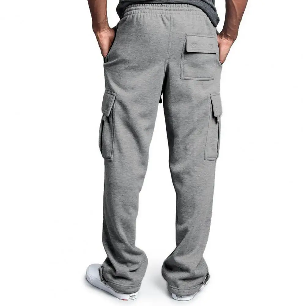 Casual Cargo Trousers Men's Cargo Pants with Elastic Waist Adjustable Drawstring Multi Pockets Casual Overalls Wide Leg Solid
Casual Cargo Trousers Men's Cargo Pants with Elastic Waist Adjustable Drawstring Multi Pockets Casual Overalls Wide Leg Solid
