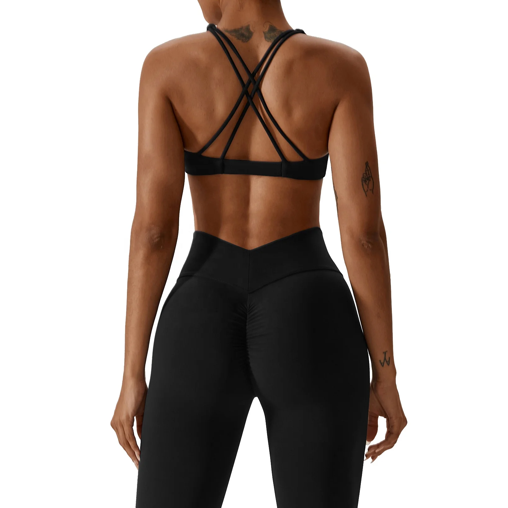 Women Soft Comfort Quick Dry V Cut Scrunch Yoga Leggings and Bra Set Solid Color Climbing Suit Gym Fitness Yoga Set
Women Soft Comfort Quick Dry V Cut Scrunch Yoga Leggings and Bra Set Solid Color Climbing Suit Gym Fitness Yoga Set