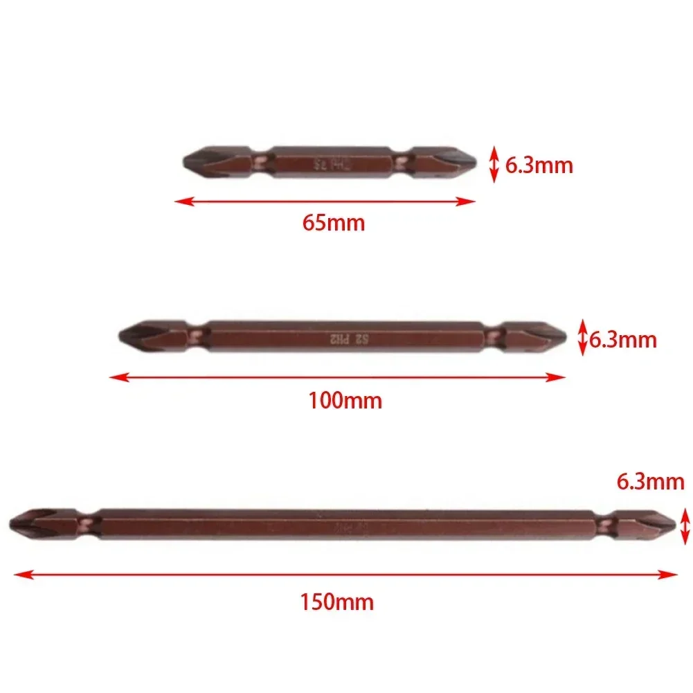 High Hardness Magnetic Double Head Electric Screwdriver Bit Set With 2PCS 65mm 100mm 150mm PH2 Vacuum Heat Treated
High Hardness Magnetic Double Head Electric Screwdriver Bit Set With 2PCS 65mm 100mm 150mm PH2 Vacuum Heat Treated