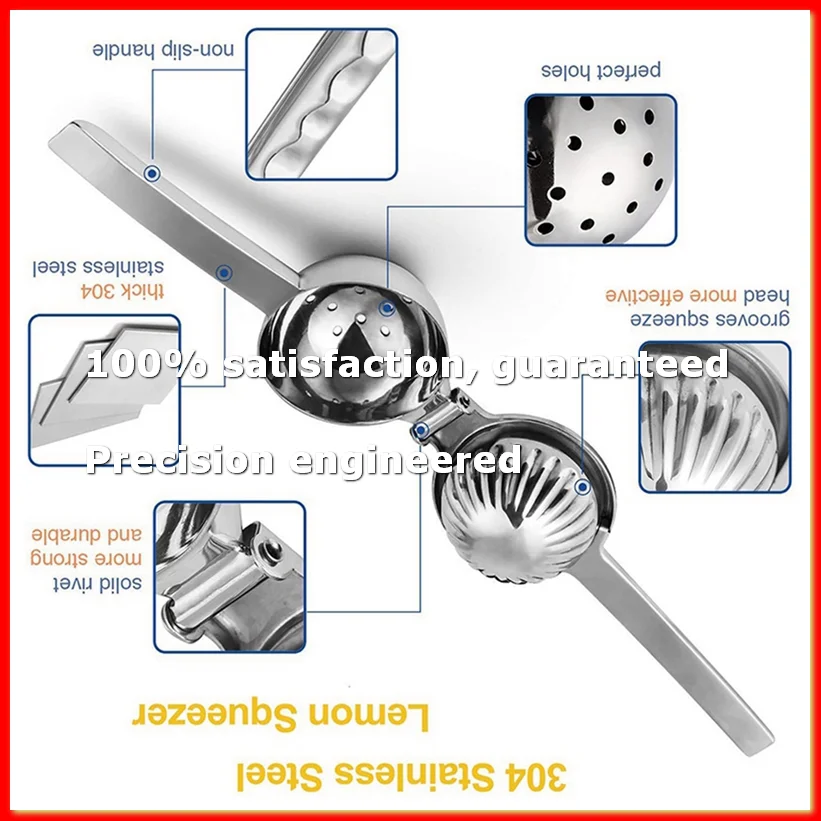 Stainless Steel Lemon Fruits Squeezer Orange Juicer Manual Juice Squeezer Hand Pressure Juicer Kitchen Fruit Tools-ROWI
Stainless Steel Lemon Fruits Squeezer Orange Juicer Manual Juice Squeezer Hand Pressure Juicer Kitchen Fruit Tools-ROWI