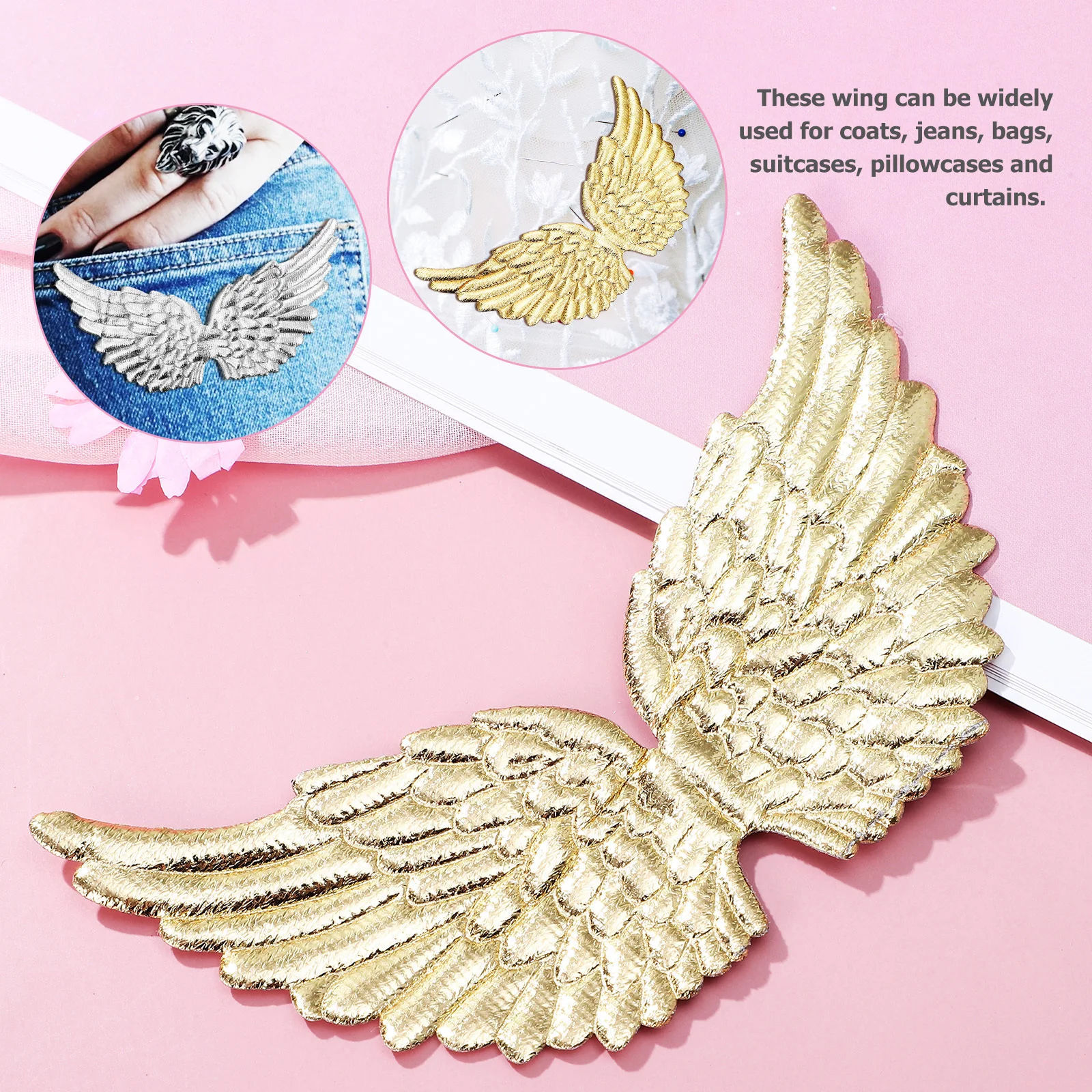 24Pcs DIY Wings Glitter Cloth Ornaments for Crafts Making Costume Bags Clothes Accessories Glitter
24Pcs DIY Wings Glitter Cloth Ornaments for Crafts Making Costume Bags Clothes Accessories Glitter