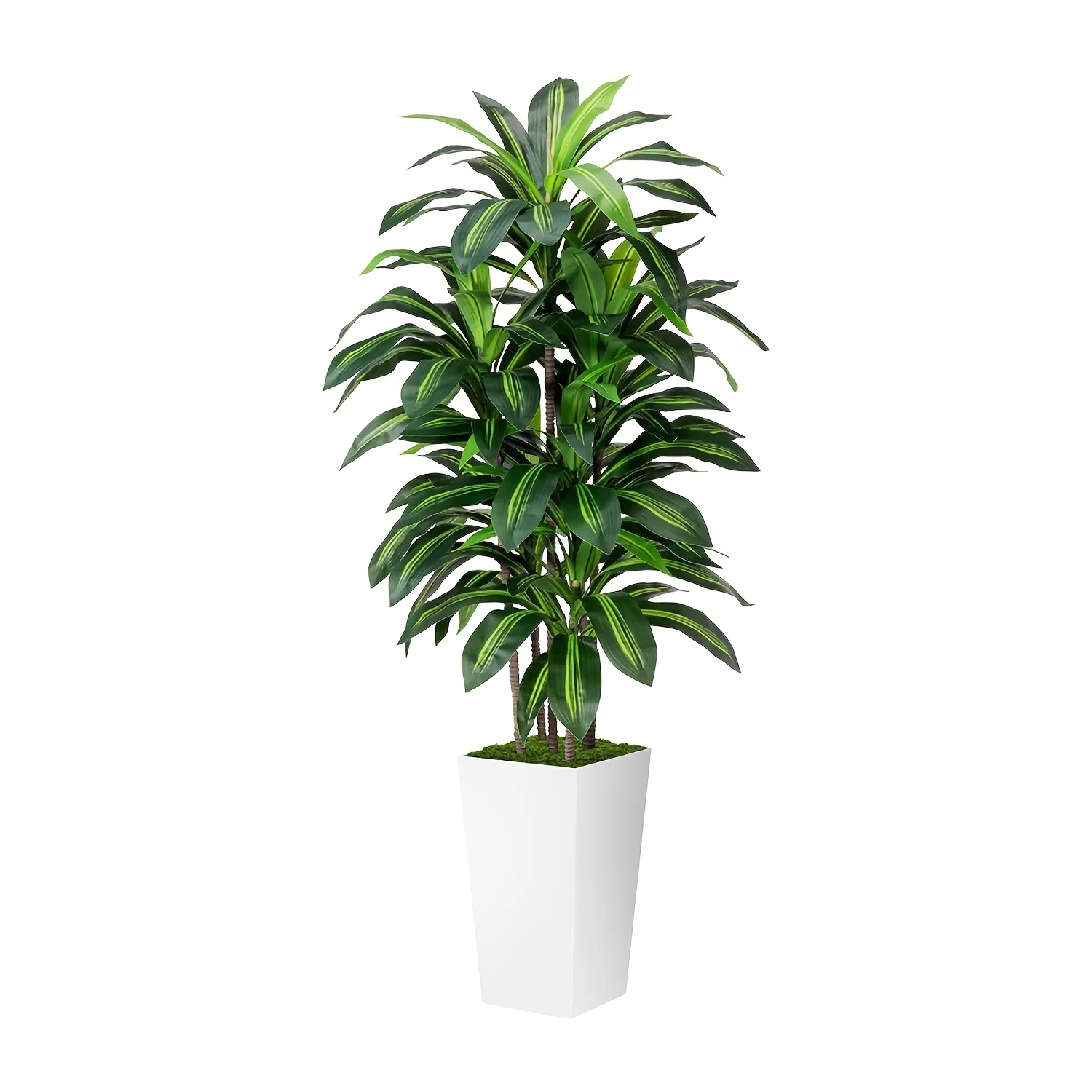 Artificial Dracaena Plant Indoor 5FT - Fake Tree with White Tall Planter - Faux Yucca Tall Fake Floor Plant in Pot - Artificial
Artificial Dracaena Plant Indoor 5FT - Fake Tree with White Tall Planter - Faux Yucca Tall Fake Floor Plant in Pot - Artificial