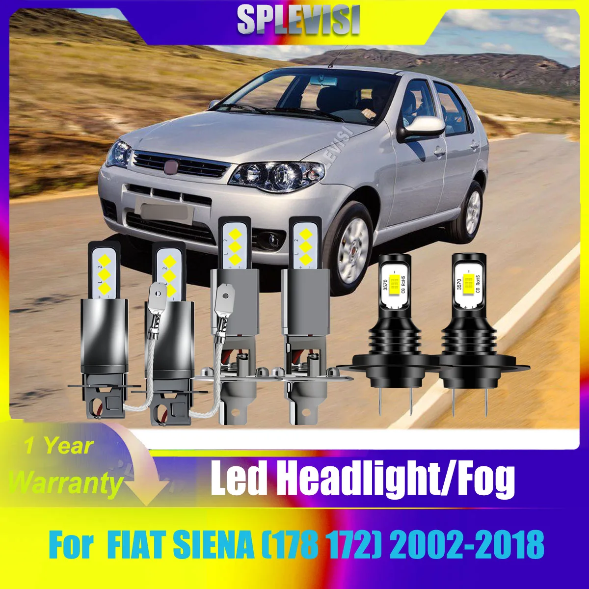 H1 h7 H3 LED White Headlight Hi Low Beam Fog Light Perfect Beam For FIAT SIENA (178 172) 2002-2018 2003 2004 2005 2006 2007 2008
H1 h7 H3 LED White Headlight Hi Low Beam Fog Light Perfect Beam For FIAT SIENA (178 172) 2002-2018 2003 2004 2005 2006 2007 2008