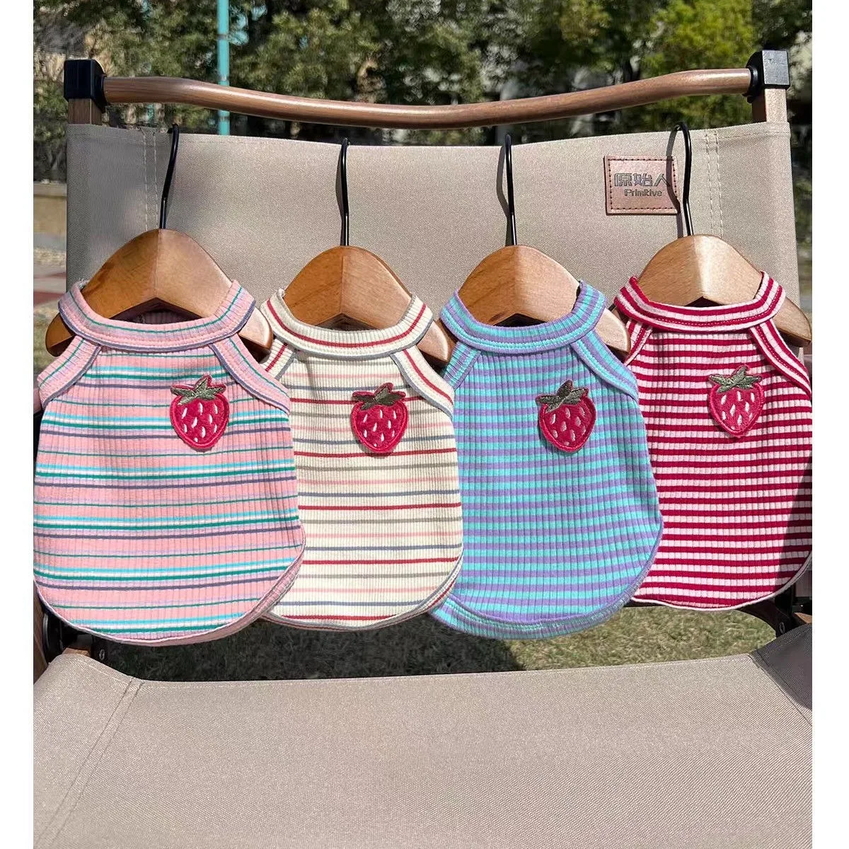 Summer Yankee Sling Puppy Thin Clothes Teddy Striped Vest Schnauzer Breathable Short Sleeve Anti Hair Fall Dog Clothes
Summer Yankee Sling Puppy Thin Clothes Teddy Striped Vest Schnauzer Breathable Short Sleeve Anti Hair Fall Dog Clothes