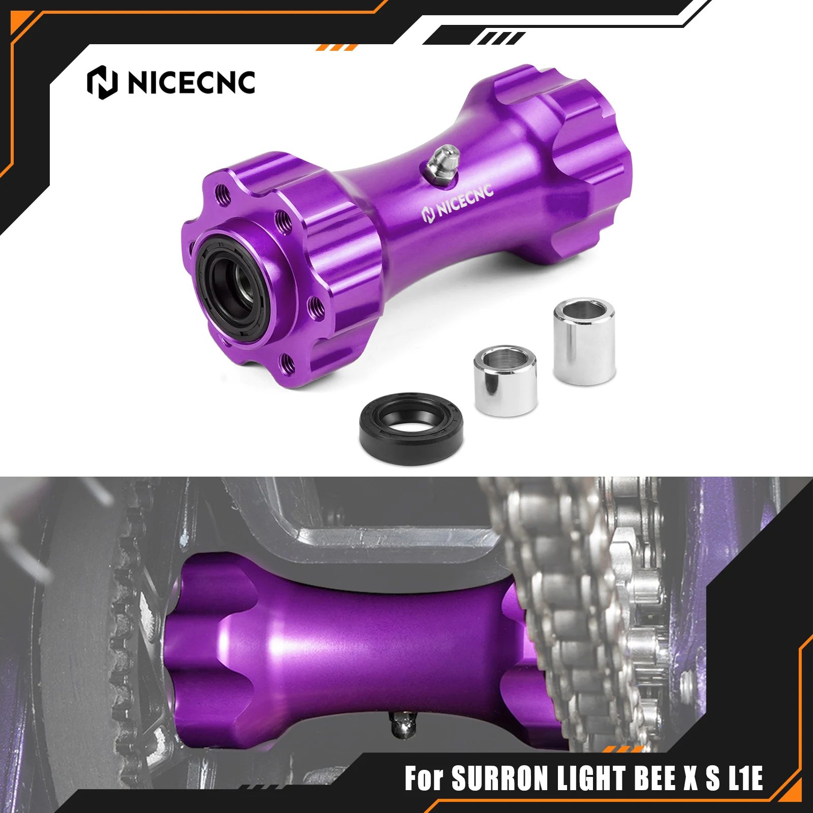 NICECNC For Surron Light Bee X For Sur-Ron Light Bee S For Segway X160 X260 Middle Drive Axis Axle Shaft Electric Dirt Bike
NICECNC For Surron Light Bee X For Sur-Ron Light Bee S For Segway X160 X260 Middle Drive Axis Axle Shaft Electric Dirt Bike