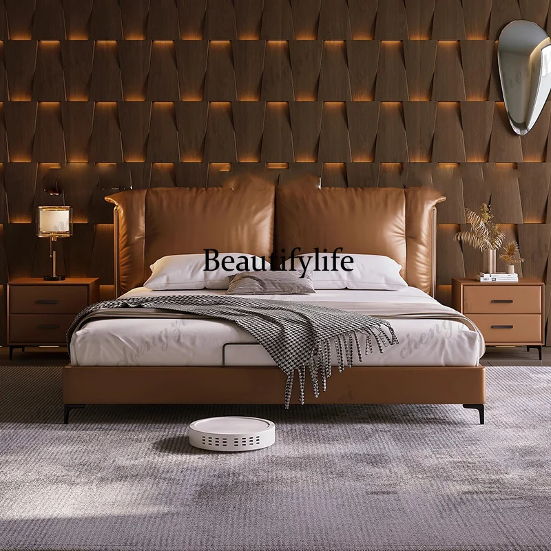 K182 Luxury Leather Design Bed European Bedroom Modern Space Saving Bed Platform Headboards Simple Letto Matrimoniale Hotel
K182 Luxury Leather Design Bed European Bedroom Modern Space Saving Bed Platform Headboards Simple Letto Matrimoniale Hotel
