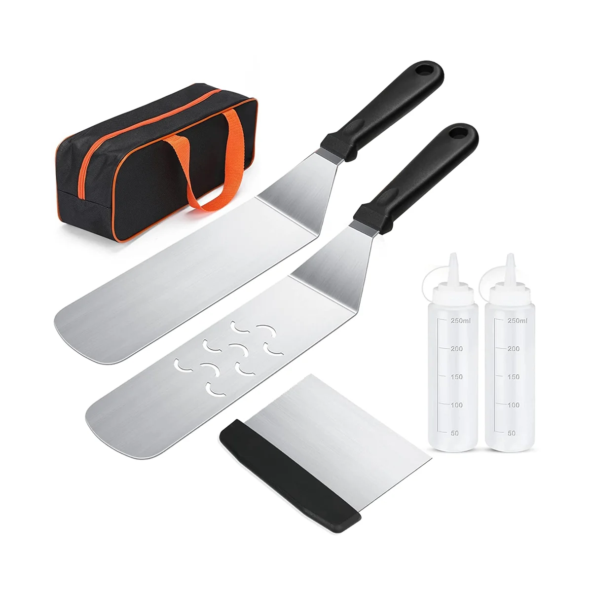 Blackstone Griddle Accessories Kit,Flat Top Grill Accessories Set for Blackstone and with Spatula & Carry Bag
Blackstone Griddle Accessories Kit,Flat Top Grill Accessories Set for Blackstone and with Spatula & Carry Bag