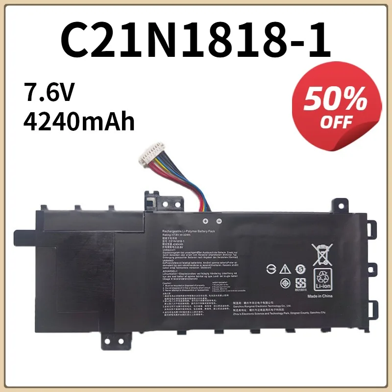 NEW Laptop Battery For ASUS C21N1818 B21N1818 B21N1818-1 B21N1818-2 B21N1818-3 15 X512FA X509FB A509FA A409FL F509FJ X509UA
NEW Laptop Battery For ASUS C21N1818 B21N1818 B21N1818-1 B21N1818-2 B21N1818-3 15 X512FA X509FB A509FA A409FL F509FJ X509UA