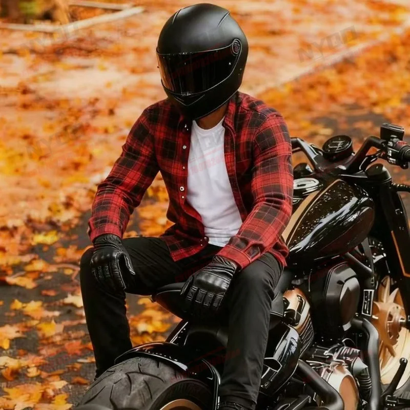 Men's and Women's Motorcycle Riding Jackets Seasonal Casual Checkered Shirts Anti Fall and Wear-resistant Protective Equipment
Men's and Women's Motorcycle Riding Jackets Seasonal Casual Checkered Shirts Anti Fall and Wear-resistant Protective Equipment