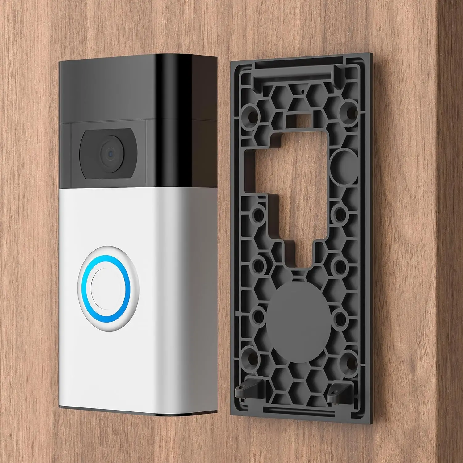 No-Drill Adhesive Doorbell Mount Compatible with Video Doorbell (2nd Generation - 2020 Release), Door Mounting Holder Bracket Accessories for Apartments Office Houses (1 Pack)
No-Drill Adhesive Doorbell Mount Compatible with Video Doorbell (2nd Generation - 2020 Release), Door Mounting Holder Bracket Accessories for Apartments Office Houses (1 Pack)