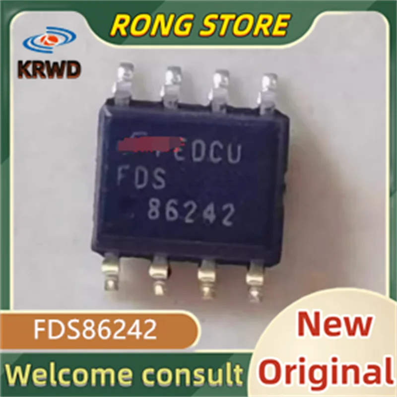 10PCS FDS86242 New and Original Chip IC 86242 SOP-8
10PCS FDS86242 New and Original Chip IC 86242 SOP-8