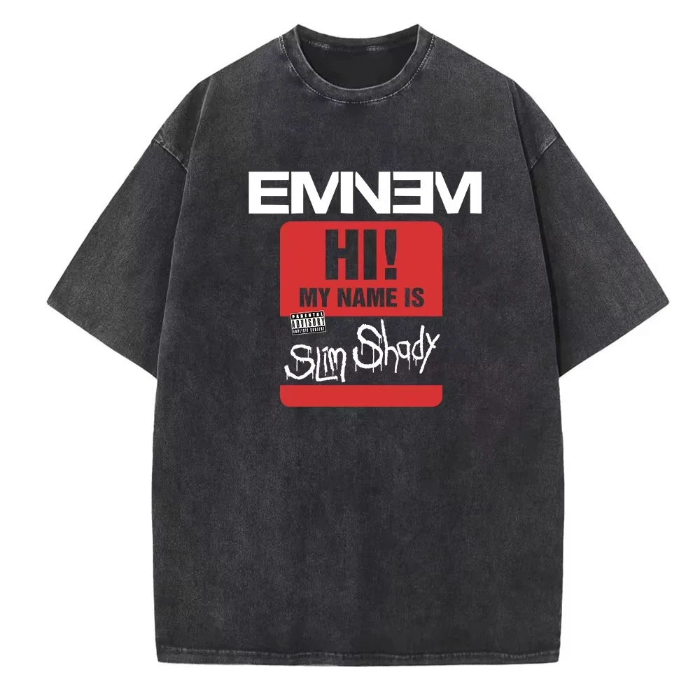 Eminem Hi My Name Is Slim Shady Vintage Harajuku, летние хлопковые футболки унисекс с круглым вырезом и короткими рукавами с принтом Y2k Top
Eminem Hi My Name Is Slim Shady Vintage Harajuku, летние хлопковые футболки унисекс с круглым вырезом и короткими рукавами с принтом Y2k Top