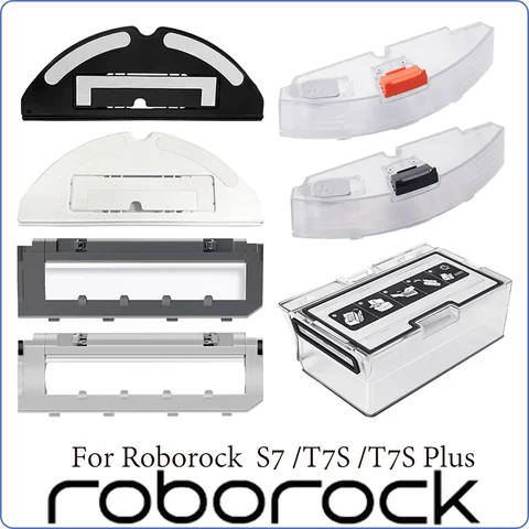 Compatible For XiaoMi Roborock s7/s70/s75/s75 MaxV/T7s/G10 Water Tank,Dust Box,Brush Cover,Mop Bracket Parts