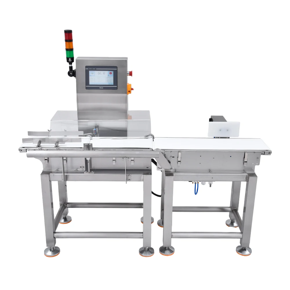 Food Product Production Line Manufacturing CheckWeigher To Weight The Product High Speed High Accuracy
Food Product Production Line Manufacturing CheckWeigher To Weight The Product High Speed High Accuracy