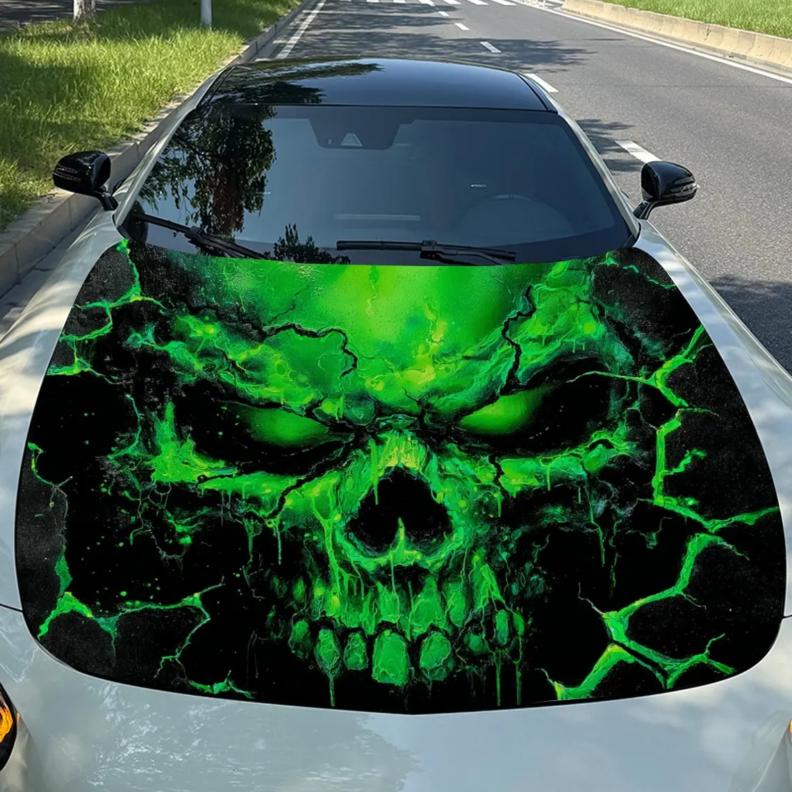 Флуоресцентная зеленая виниловая пленка с треснутым черепом для автомобиля, водонепроницаемая наклейка на капот автомобиля из ПВХ, самоклеящаяся устойчивая к царапинам наклейка
Флуоресцентная зеленая виниловая пленка с треснутым черепом для автомобиля, водонепроницаемая наклейка на капот автомобиля из ПВХ, самоклеящаяся устойчивая к царапинам наклейка