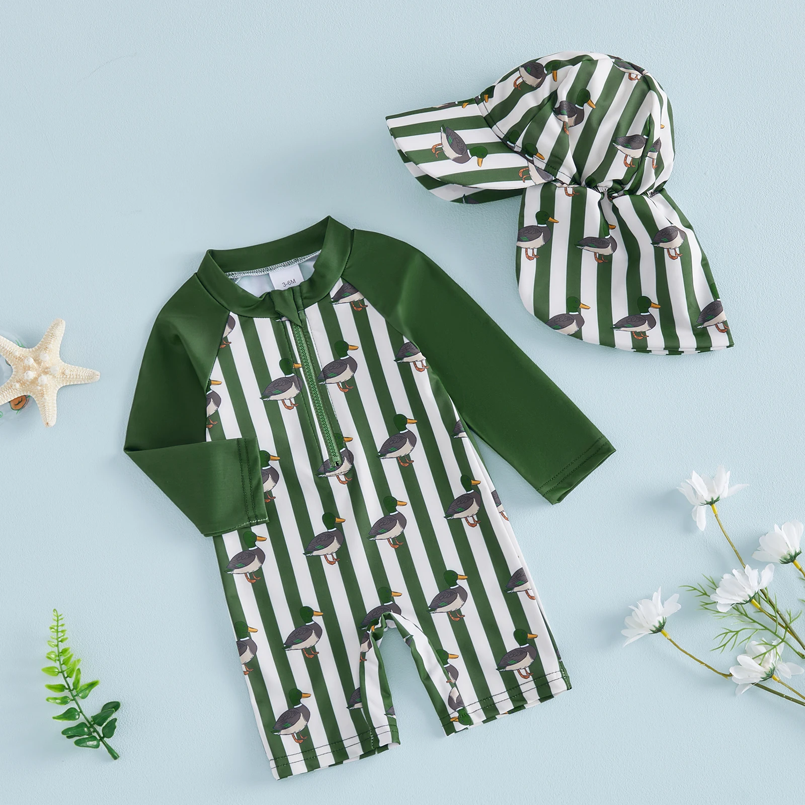 Summer Toddler Kids Baby Boys Swimsuits Long Sleeve Animal Print Rash Guard Jumpsuits with Hats Swimwear Beachwear
Summer Toddler Kids Baby Boys Swimsuits Long Sleeve Animal Print Rash Guard Jumpsuits with Hats Swimwear Beachwear