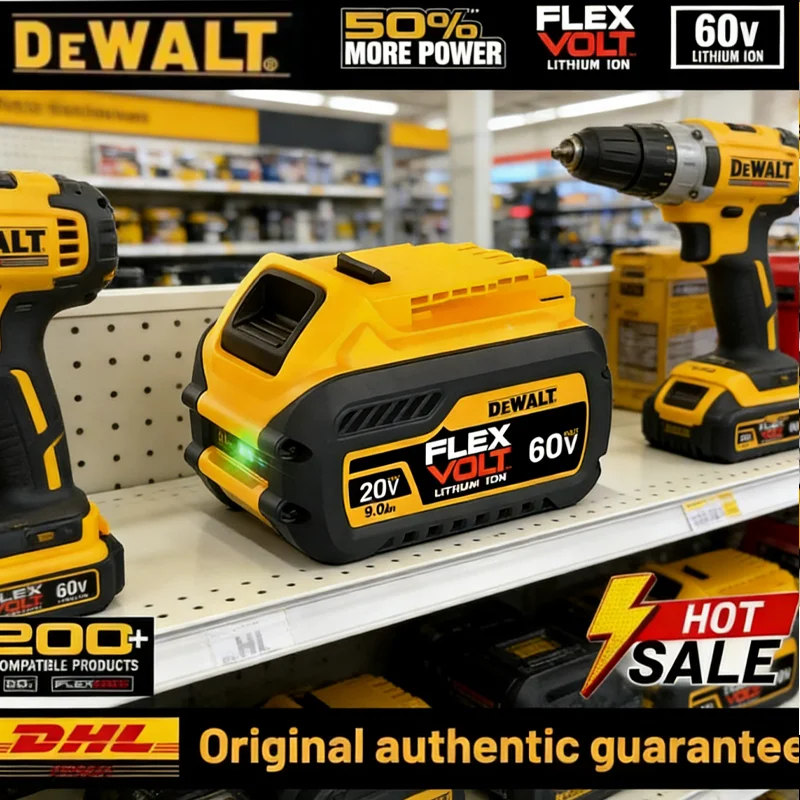 100% 20V 60V 6.0/9.0Ah MAX Li-ion Battery For DeWalt Rechargeable DCB547-XJ DCB200 DCB201 For Flexvolt Tool Batteries
100% 20V 60V 6.0/9.0Ah MAX Li-ion Battery For DeWalt Rechargeable DCB547-XJ DCB200 DCB201 For Flexvolt Tool Batteries
