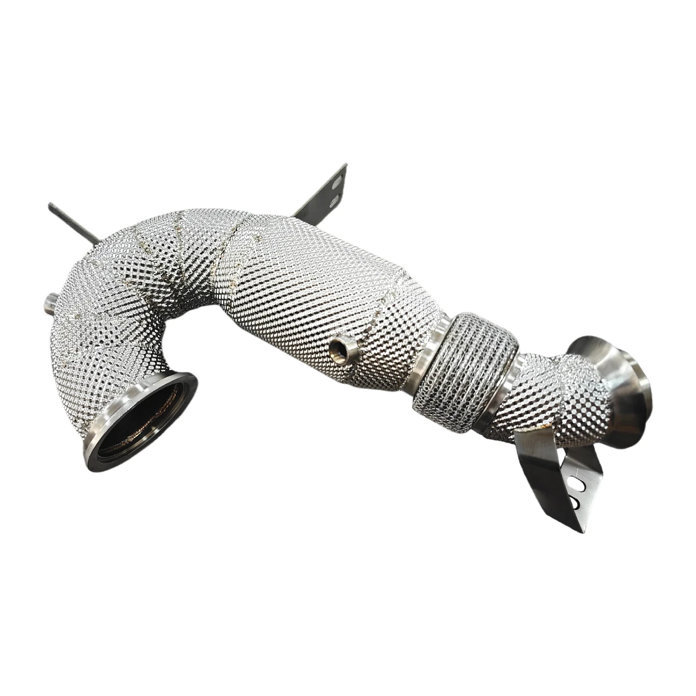 Stainless Steel Catted Heatshiled Downpipe for Mercedes-Benz GT50 GT53 3.0T Downpipe
Stainless Steel Catted Heatshiled Downpipe for Mercedes-Benz GT50 GT53 3.0T Downpipe