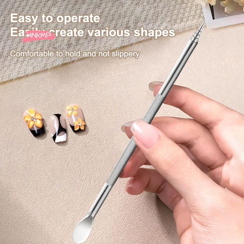 12.5cm Double-ended Nail Art Carved Pen Multi-Function Gel Polish Nail Builder DIY 3D Carving Flower Sculpture Brush
12.5cm Double-ended Nail Art Carved Pen Multi-Function Gel Polish Nail Builder DIY 3D Carving Flower Sculpture Brush