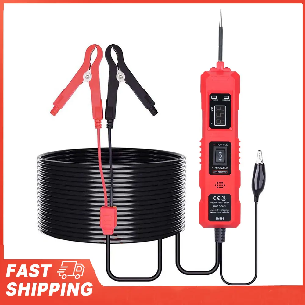 Car Circuit Tester Power Circuit Probe Tester 6-36V Automotive Circuit Detector Digital Electrical System with Digital Display
Car Circuit Tester Power Circuit Probe Tester 6-36V Automotive Circuit Detector Digital Electrical System with Digital Display