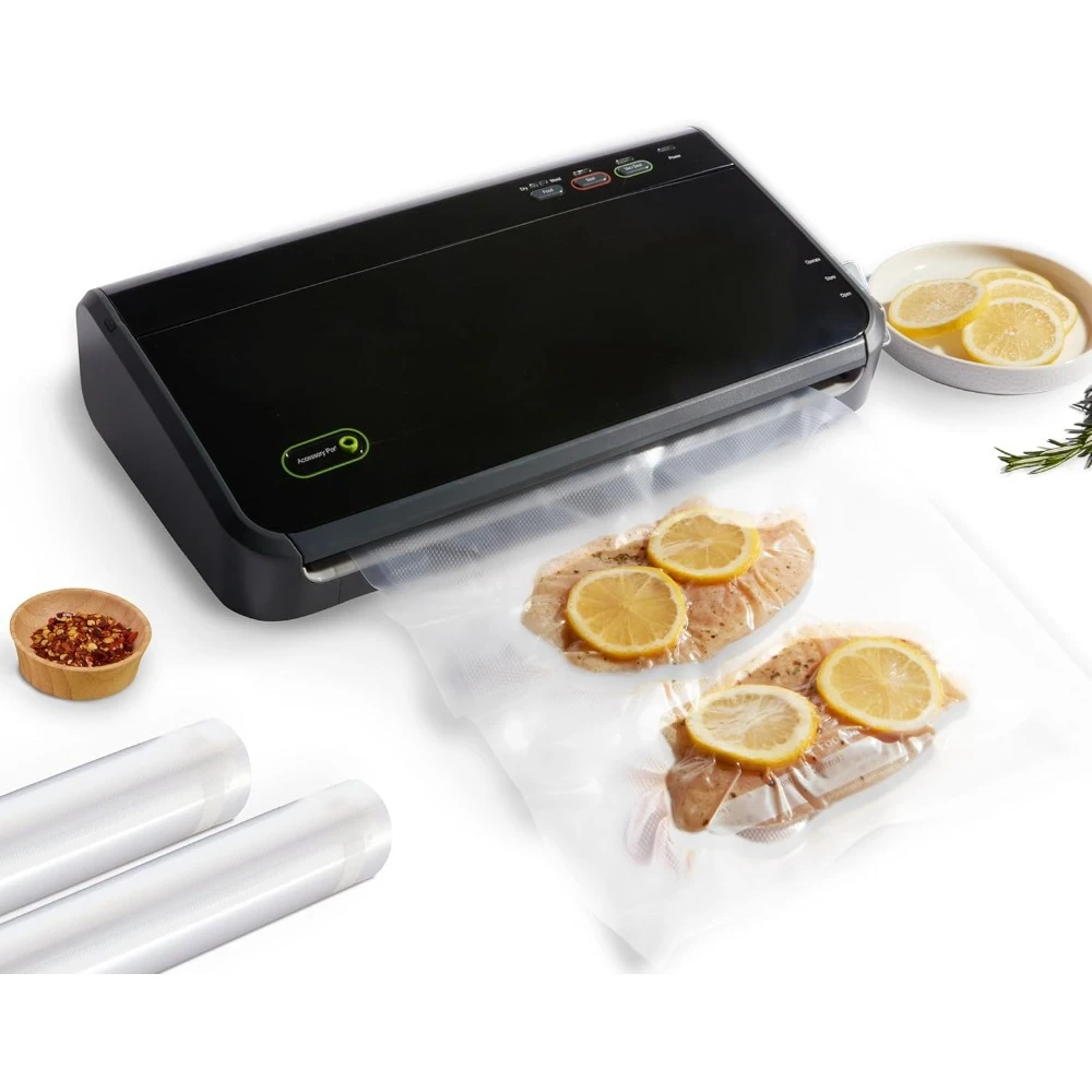 Vacuum Sealer Machine, Automatic Bag Detection, with sealer bags, roll, handheld vacuum sealer, black
Vacuum Sealer Machine, Automatic Bag Detection, with sealer bags, roll, handheld vacuum sealer, black