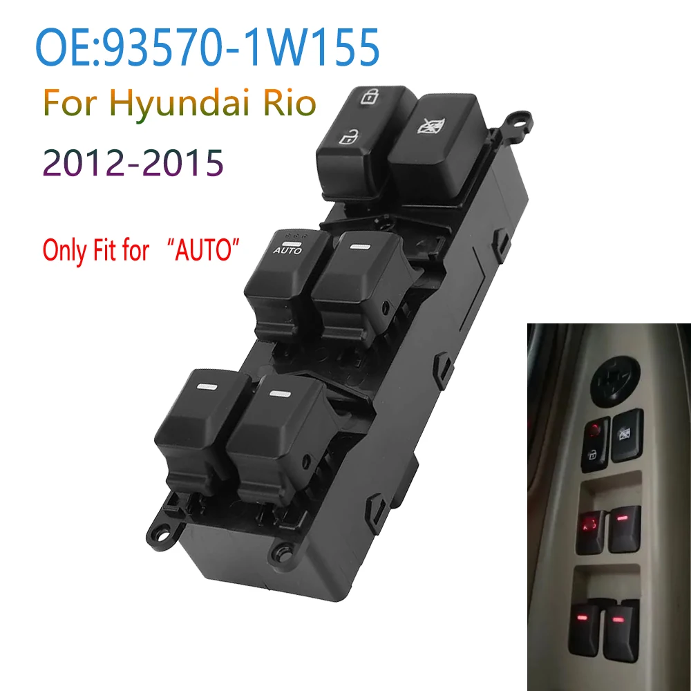 Car Accessories for Hyundai Kia Rio Pride 2012 2013 2014 2015 Electric Power Window Control Switch Regulator Button Auto Parts
Car Accessories for Hyundai Kia Rio Pride 2012 2013 2014 2015 Electric Power Window Control Switch Regulator Button Auto Parts