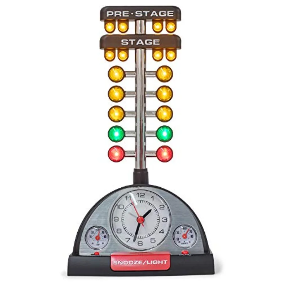 Drag Racing Christmas Tree Lighted Thermometer Sound Tabletop Alarm Clock
Drag Racing Christmas Tree Lighted Thermometer Sound Tabletop Alarm Clock