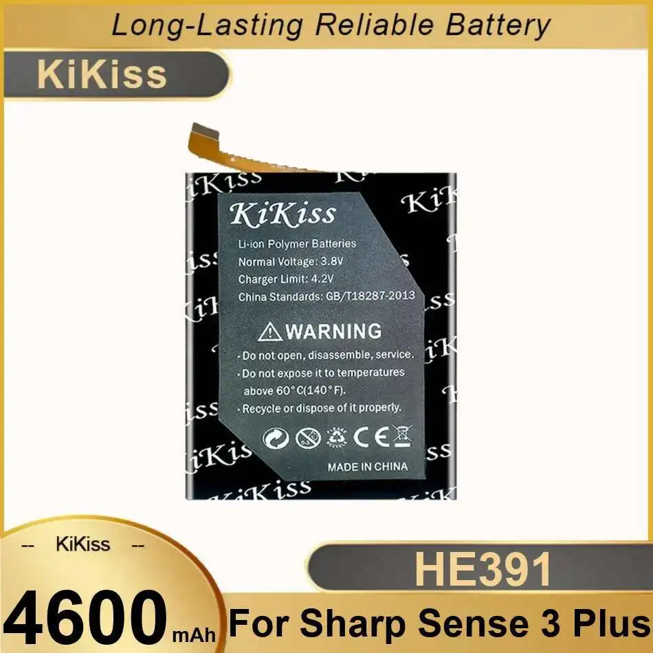 4600mAh Mobile Phone Battery HE391 Durable For Sharp Sense 3 Plus 3+ Sense3 Plus 3Plus Fast Charging
4600mAh Mobile Phone Battery HE391 Durable For Sharp Sense 3 Plus 3+ Sense3 Plus 3Plus Fast Charging