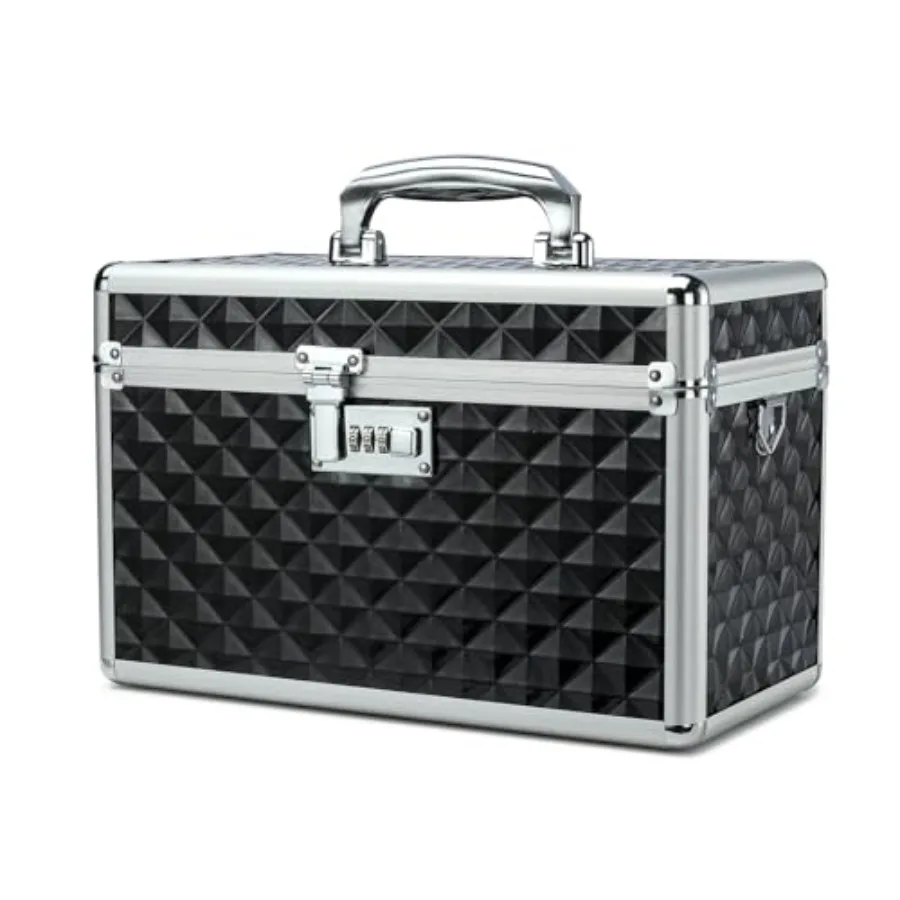 Large Black Combination Lock Storage Lock Box for Medicine First Aid and Multipurpose Use with Security Lock for Home and Outdo
Large Black Combination Lock Storage Lock Box for Medicine First Aid and Multipurpose Use with Security Lock for Home and Outdo